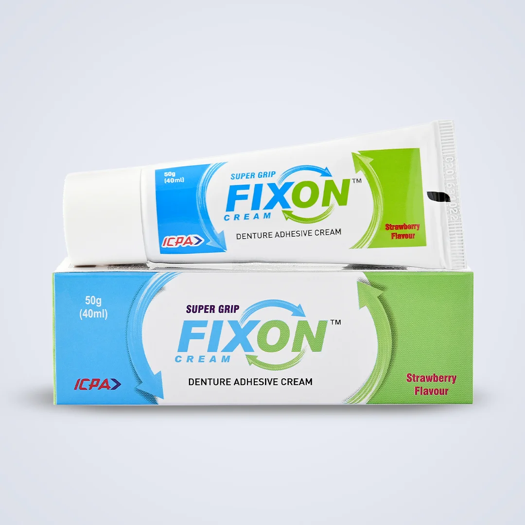 Fixon Denture Adhesive Cream | Flavour Strawberry 50gm