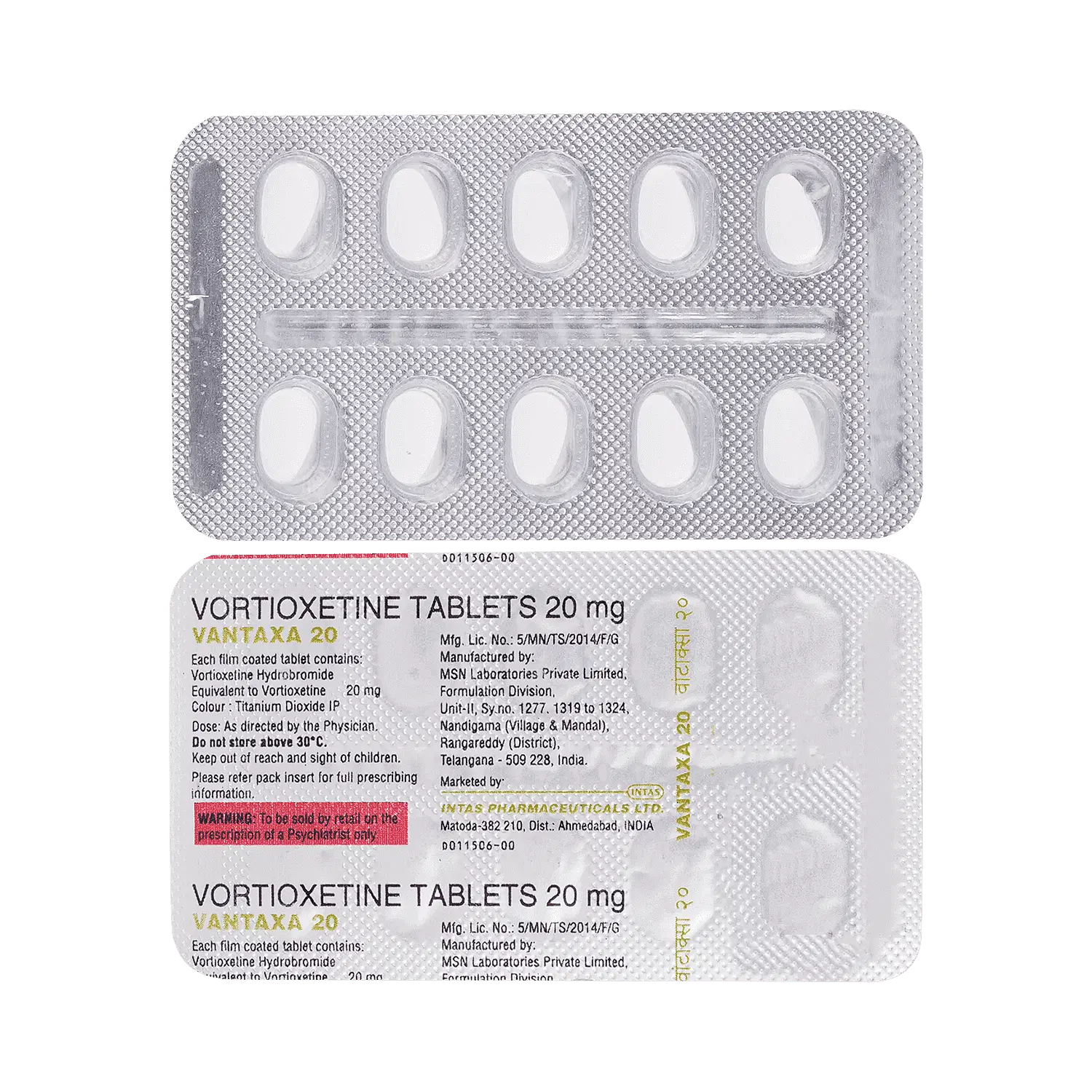 Vantaxa 20mg Tablet