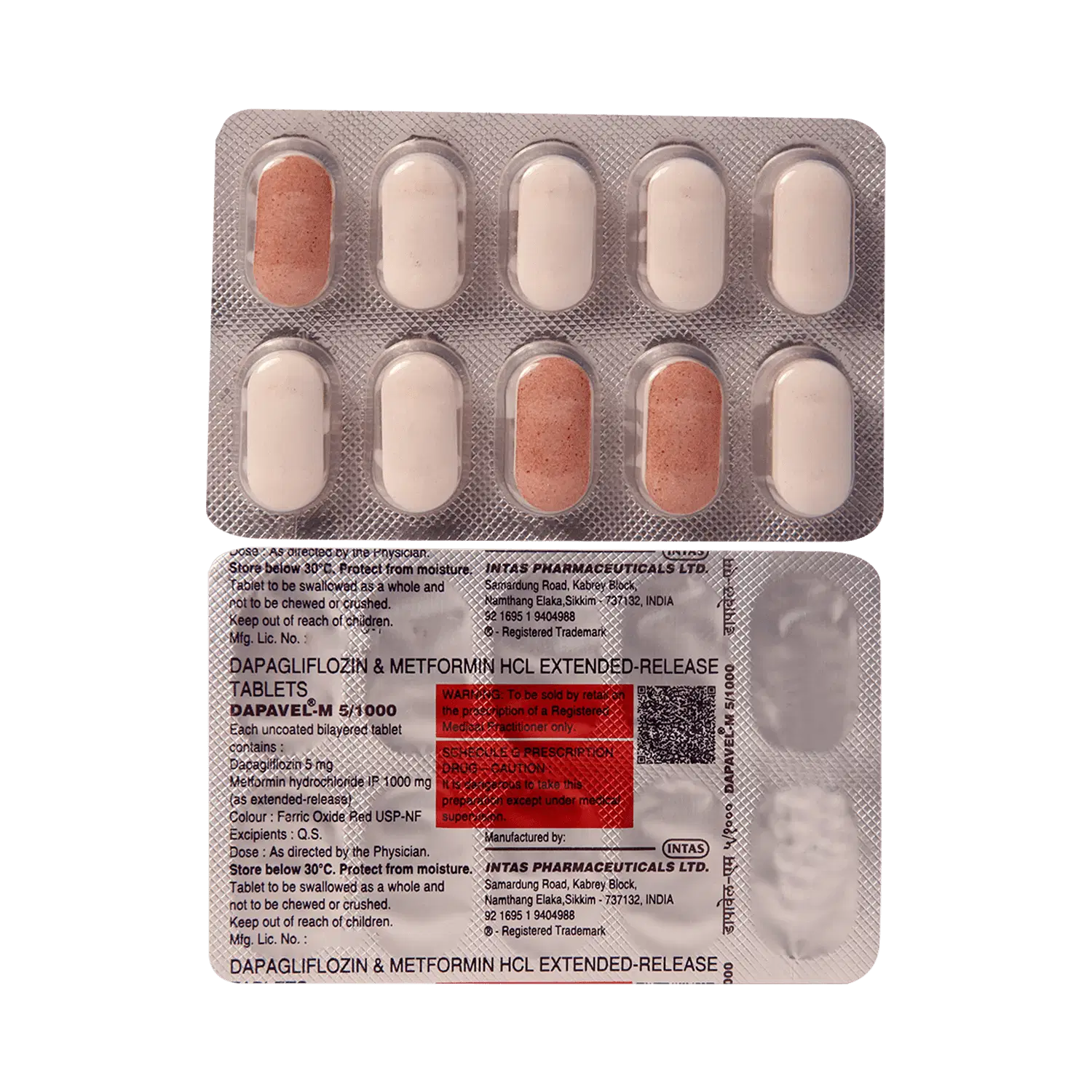 Dapavel M 5mg/1000mg Tablet ER