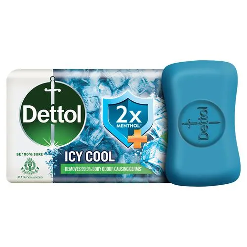 Dettol Intense Cool Bathing Soap Bar (75gm Each)