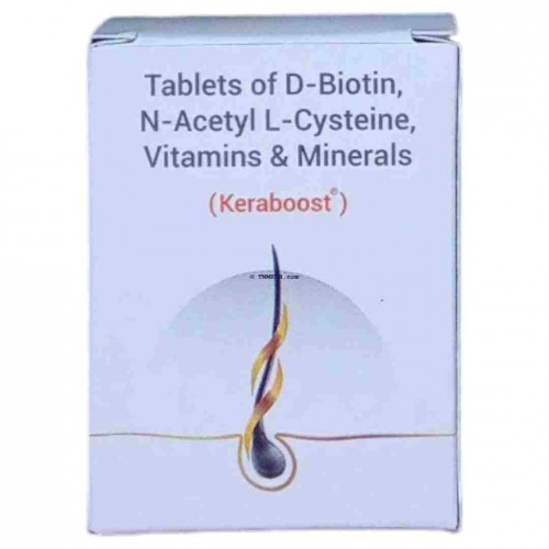 Keraboost Tablet with D-Biotin, N-Acetyl-L-Cysteine, Vitamins & Minerals 30's