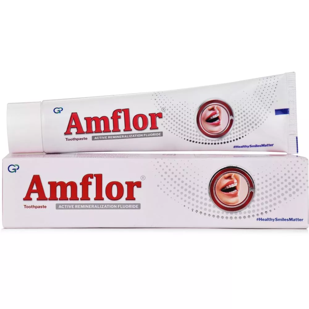 Amflor Toothpaste with Active Remineralisation Fluoride | For Healthy Gums & Strong Teeth