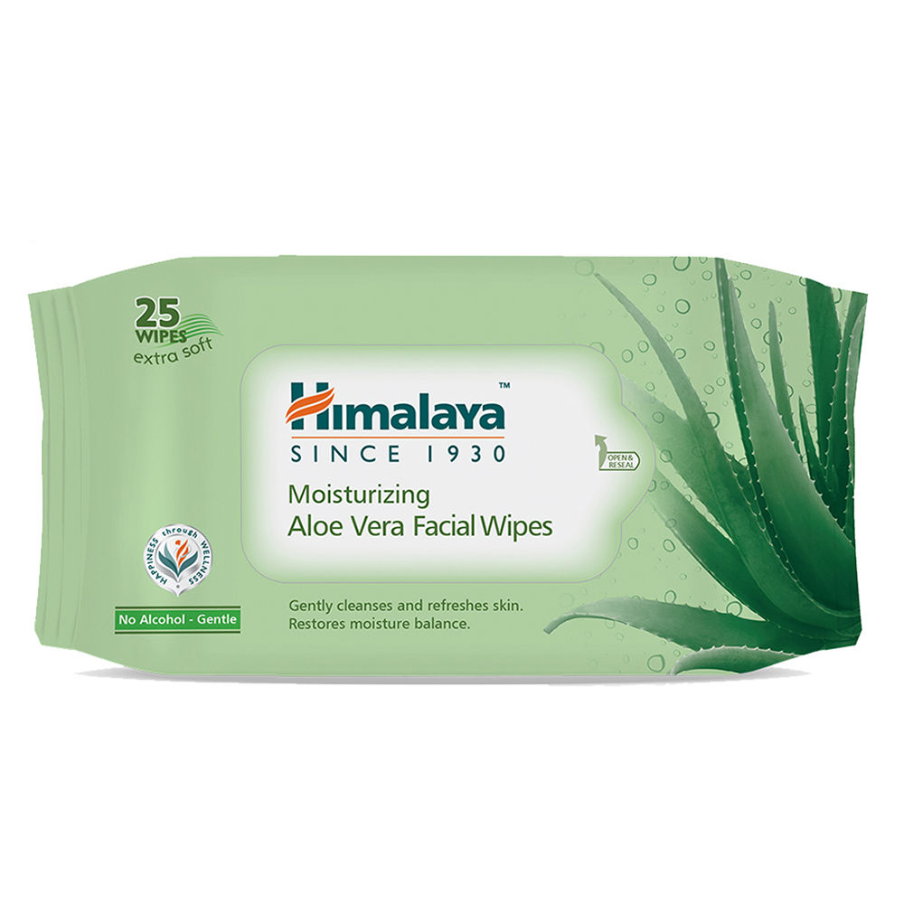 Himalaya Personal Care Moisturizing Aloe Vera Facial Wipes