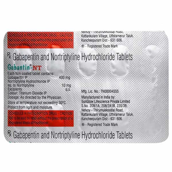 Gabantin NT 100mg/10mg Tablet