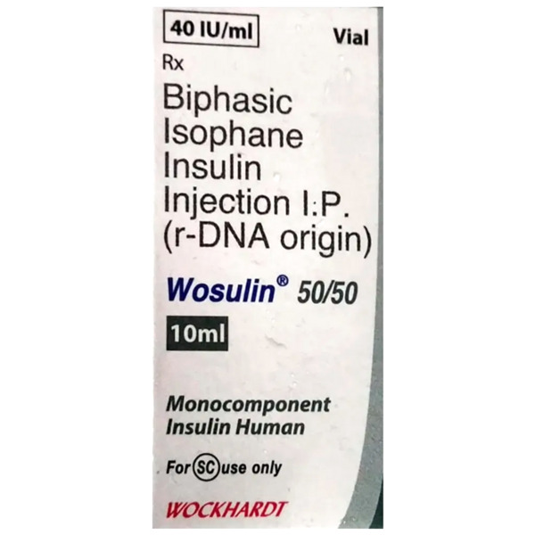 Wosulin 50/50 Injection 40IU/ml