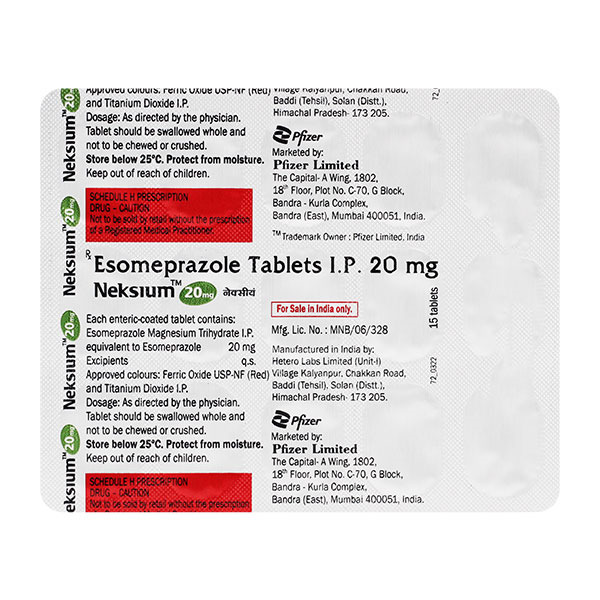 Neksium 20 Tablet