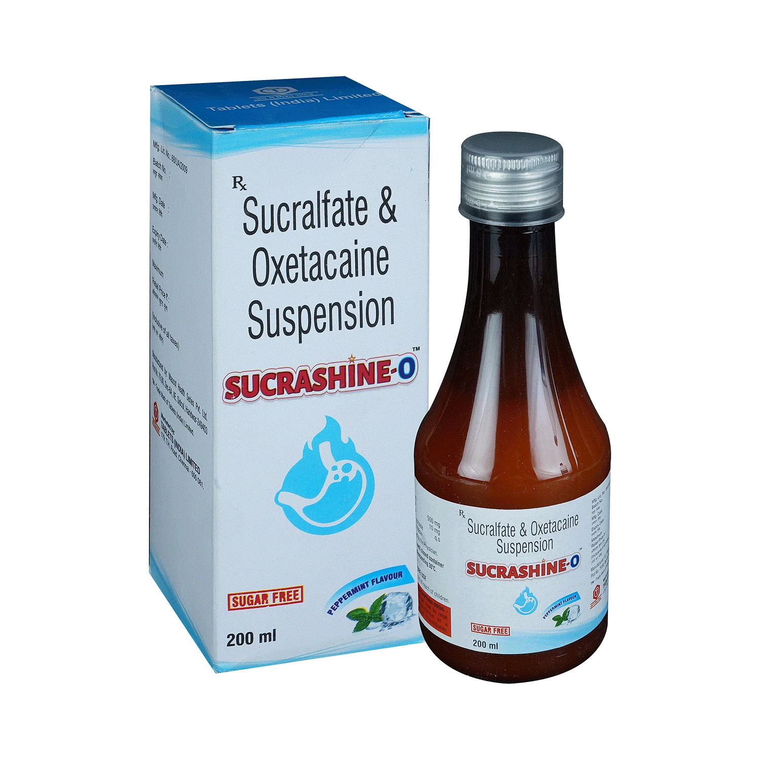 Sucrashine O Oral Suspension Peppermint Sugar Free