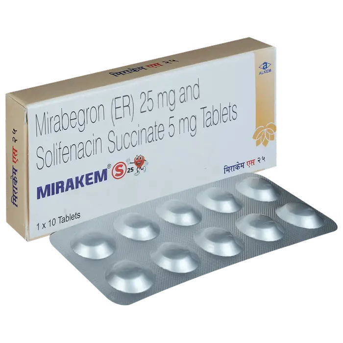 Mirakem S 25mg/5mg Tablet