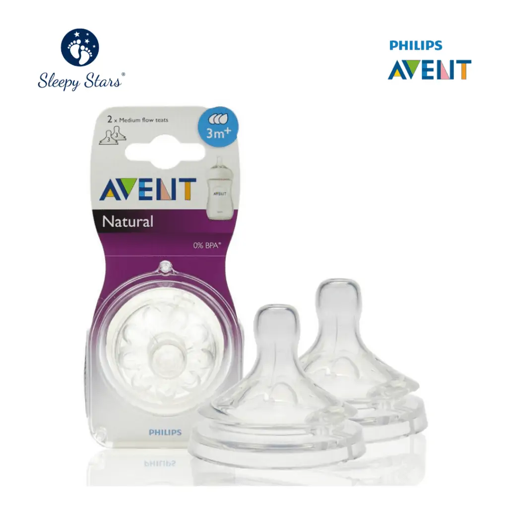 Philips Avent Natural Teat 3 Holes Medium Flow 3 Months+