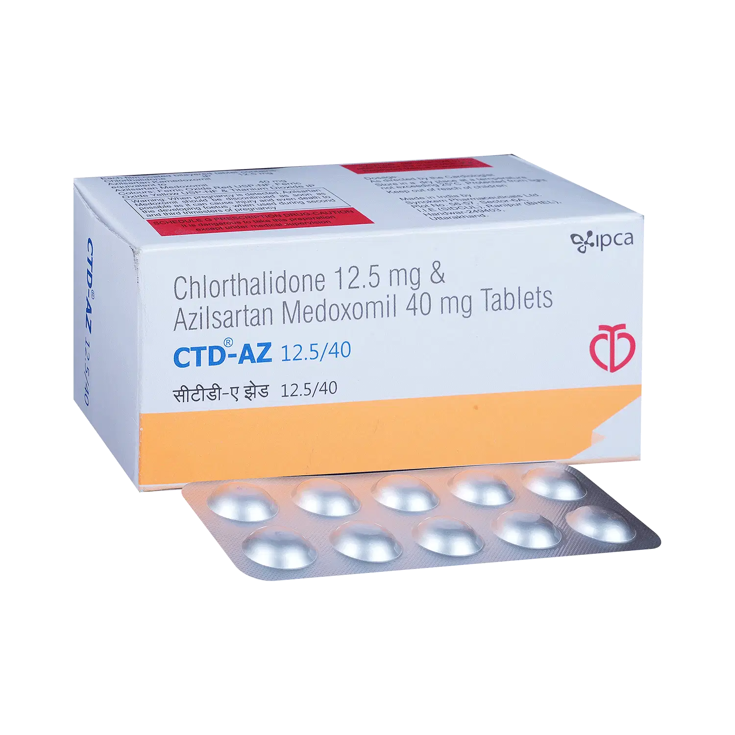 CTD-AZ 40/12.5 Tablet