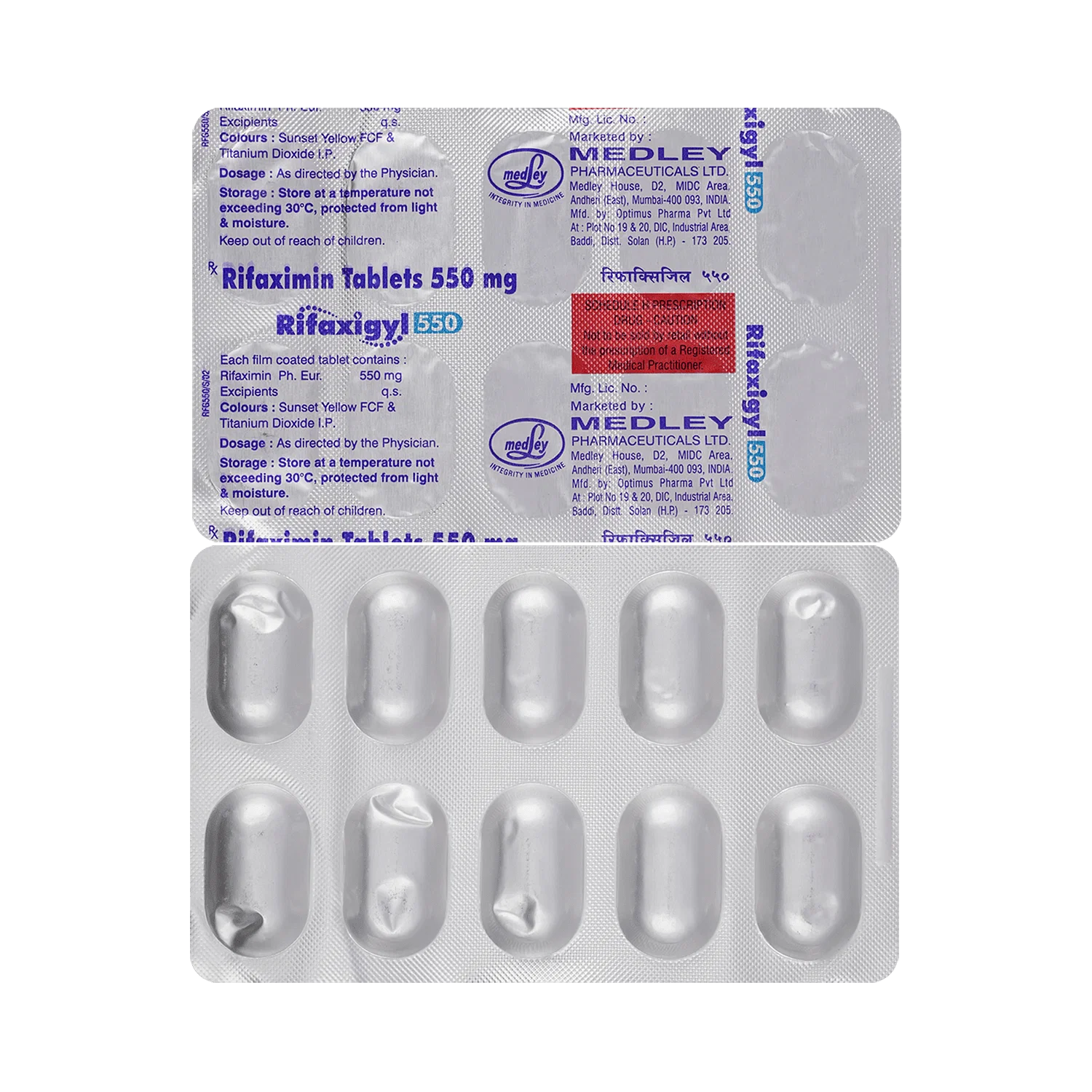 Rifaxigyl 550mg Tablet