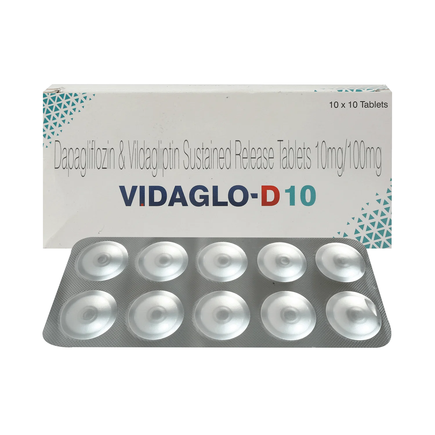 Vidaglo D 10mg/100mg Tablet