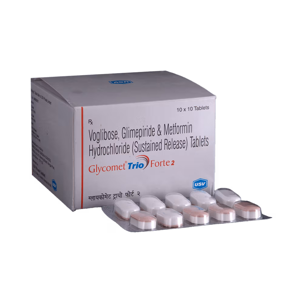 Glycomet Trio Forte 2 Tablet SR