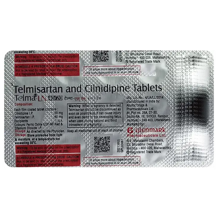 Telma-LN 20mg/40mg Tablet