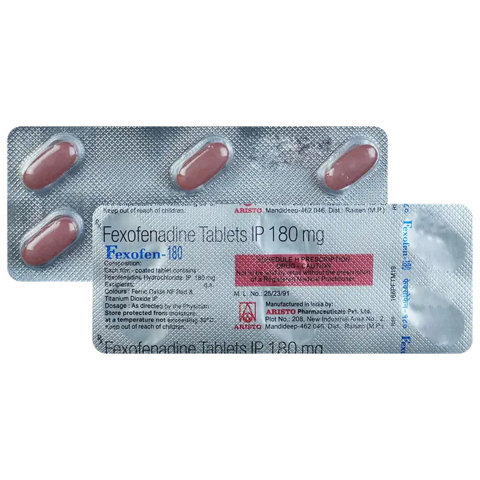 Fexofen 180mg Tablet