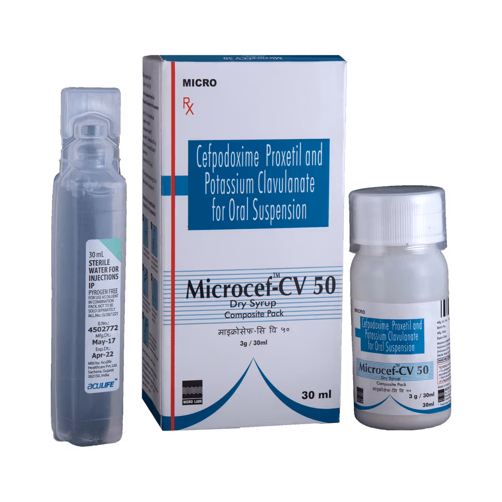 Microcef-CV 50 Dry Syrup