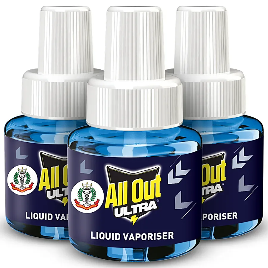 All Out Ultra Mosquito Repellant Refill, 45 ml (Pack of 3)