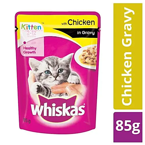 Whiskas Wet Cat Food with Chicken in Gravy for 7+ Years