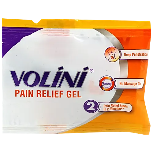 Volini Pain Relief Gel for Sprain, Muscle, Joint, Neck & Low Back Pain | Bone, Joint & Muscle Care 6gm