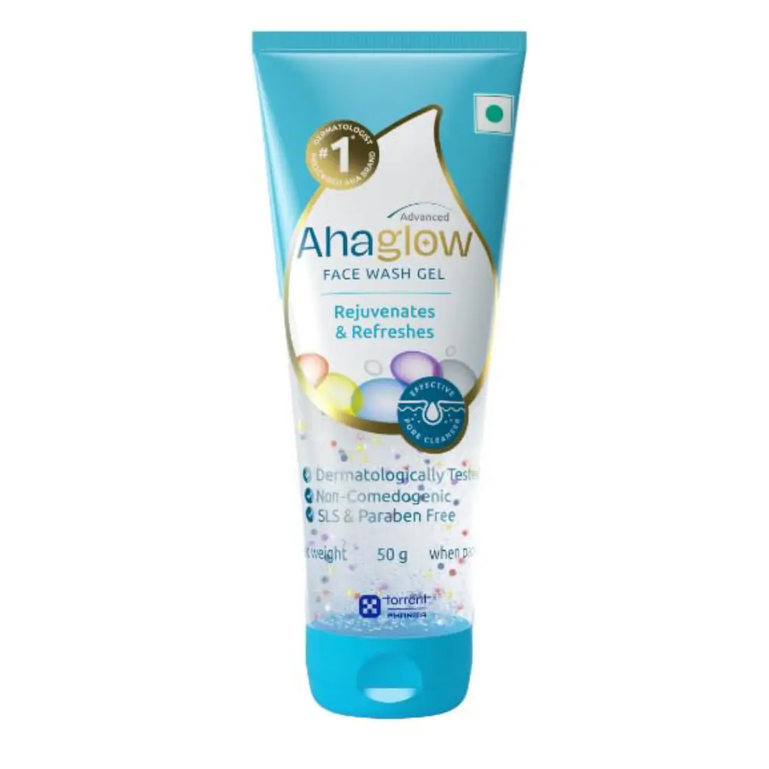 Ahaglow Advanced Skin Rejuvenating Face Wash | Effective Pore Cleanser | SLS & Paraben-Free Face Care Product 50gm