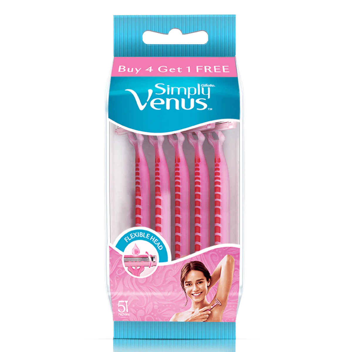 Gillette Venus Simply Razor for Women Buy 4 Get 1 Free