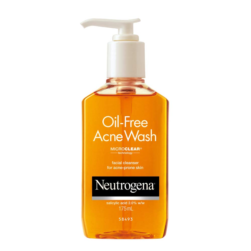 Neutrogena Oil Free Acne Wash Facial Cleanser with Salicylic Acid | For Acne Prone Skin