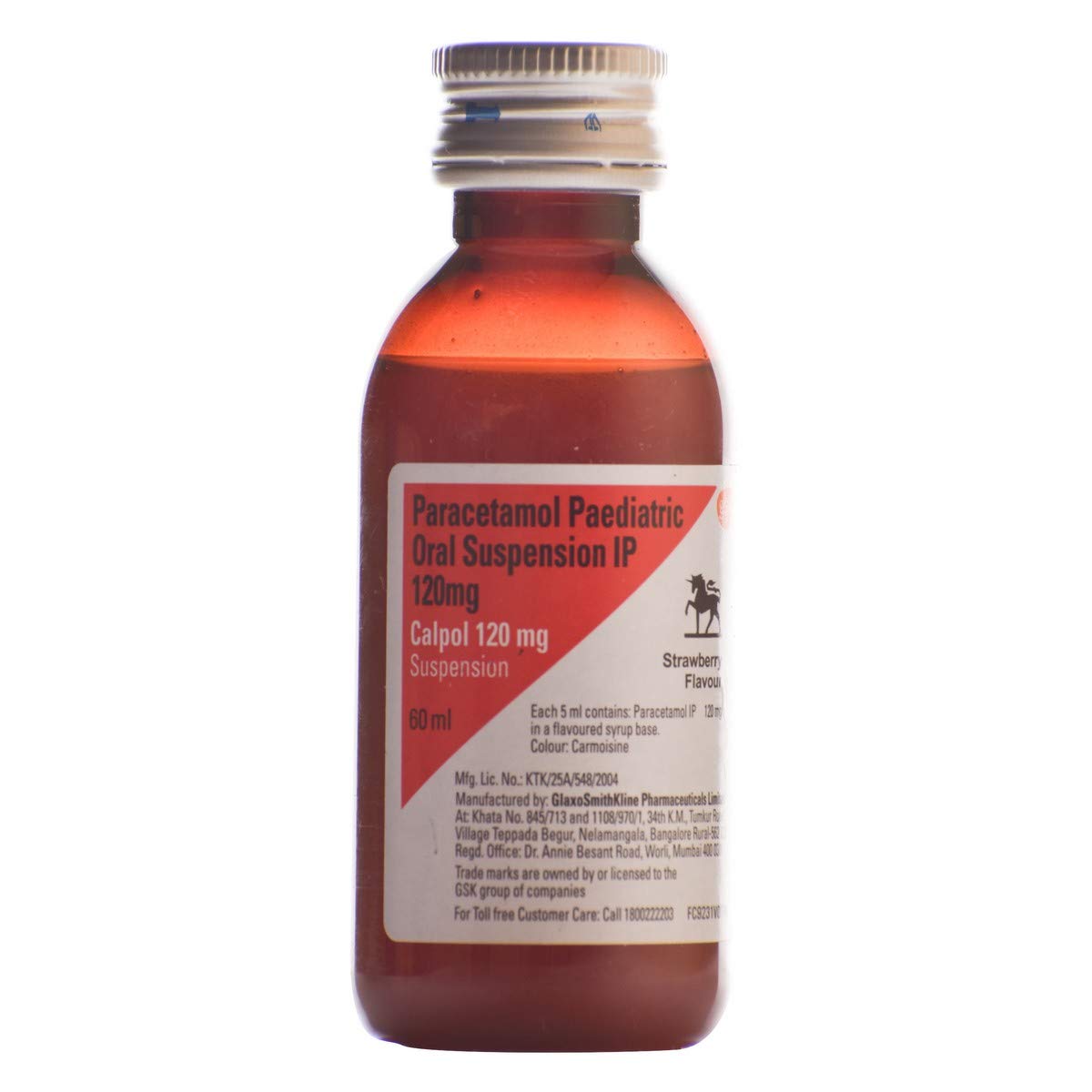 Calpol 120mg Suspension Strawberry