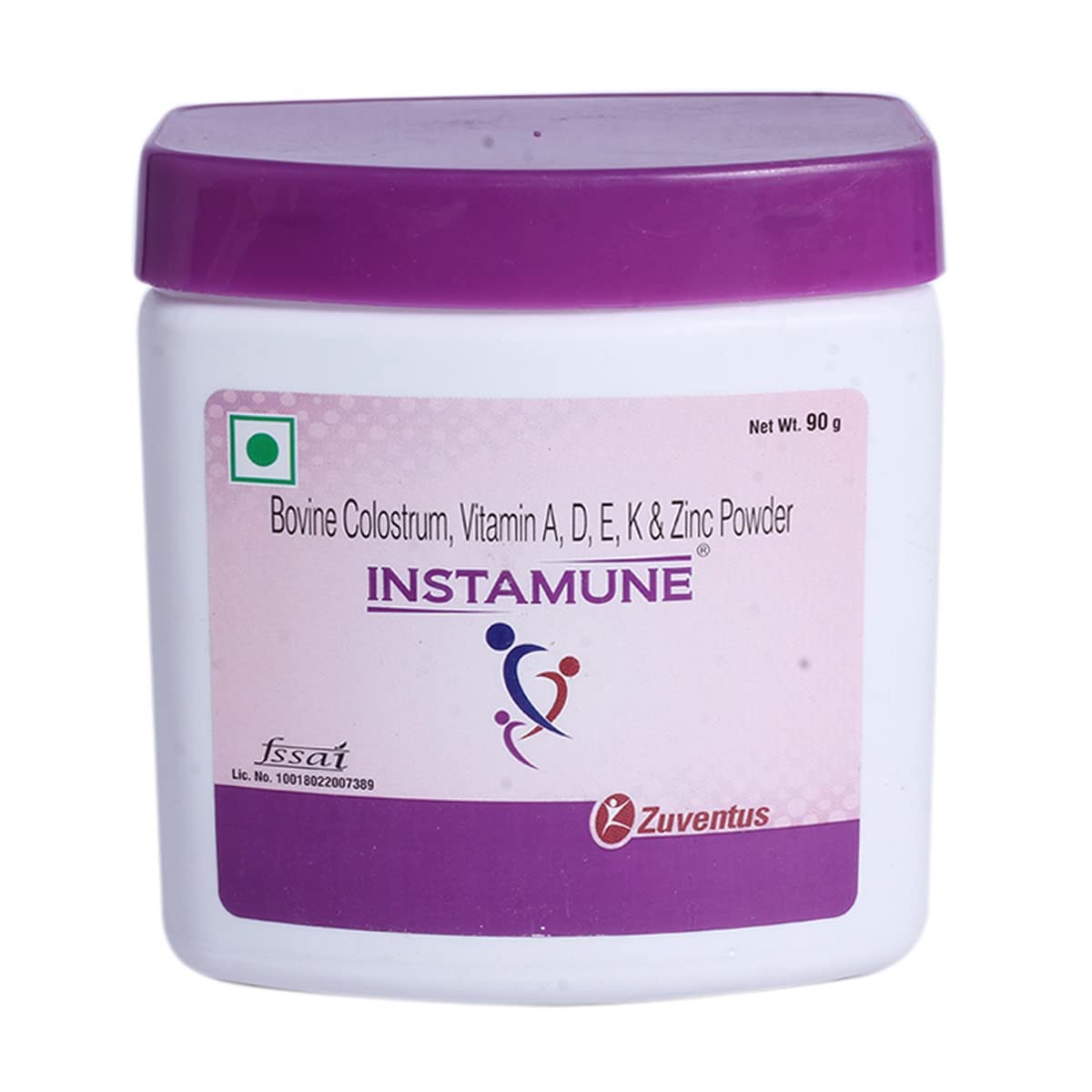 Instamune Powder with Bovine Colostrum, Vitamin A, D, E, K & Zinc