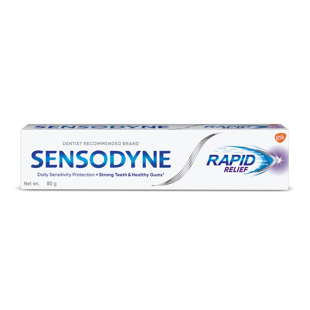 Sensodyne Rapid Relief Sensitive for Healthy Gums & Strong Teeth | Daily Protection Toothpaste