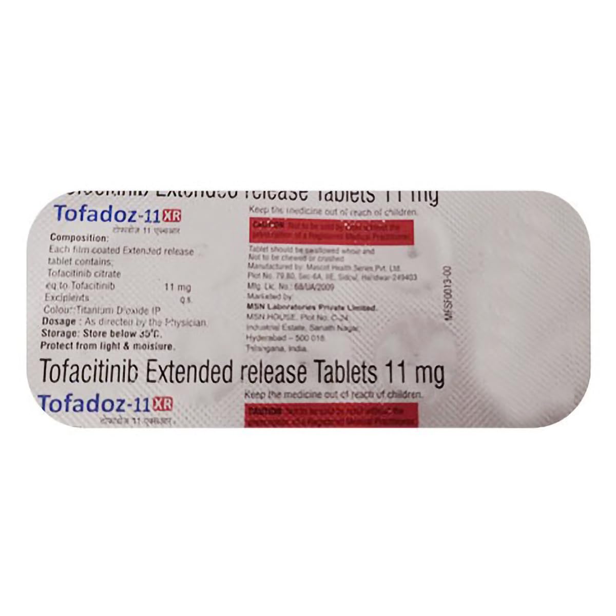 Tofatas XR 11mg Tablet