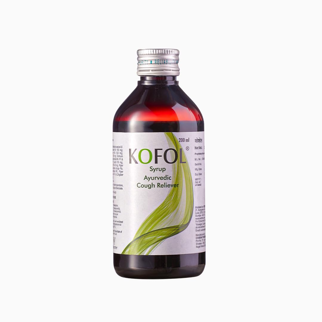 Charak Kofol Ayurvedic Syrup for Cough Relief 200ml