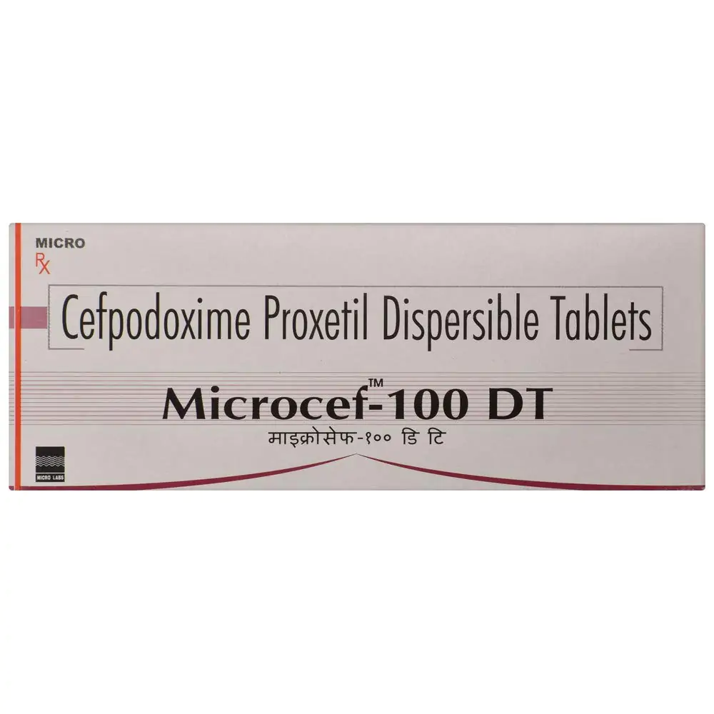 Microcef 100mg Tablet DT