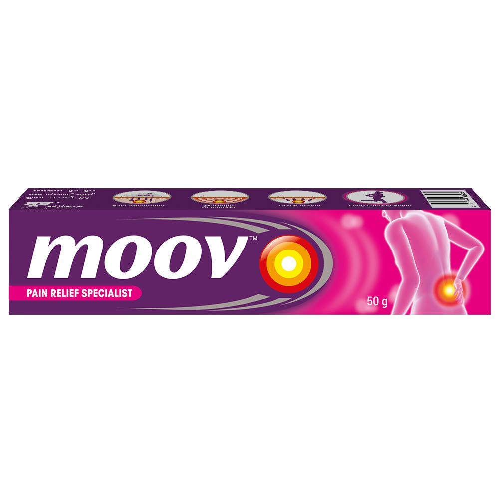 Moov Pain Relief Ointment for Back Pain, Joint Pain, Knee Pain, Muscle Pain 50gm