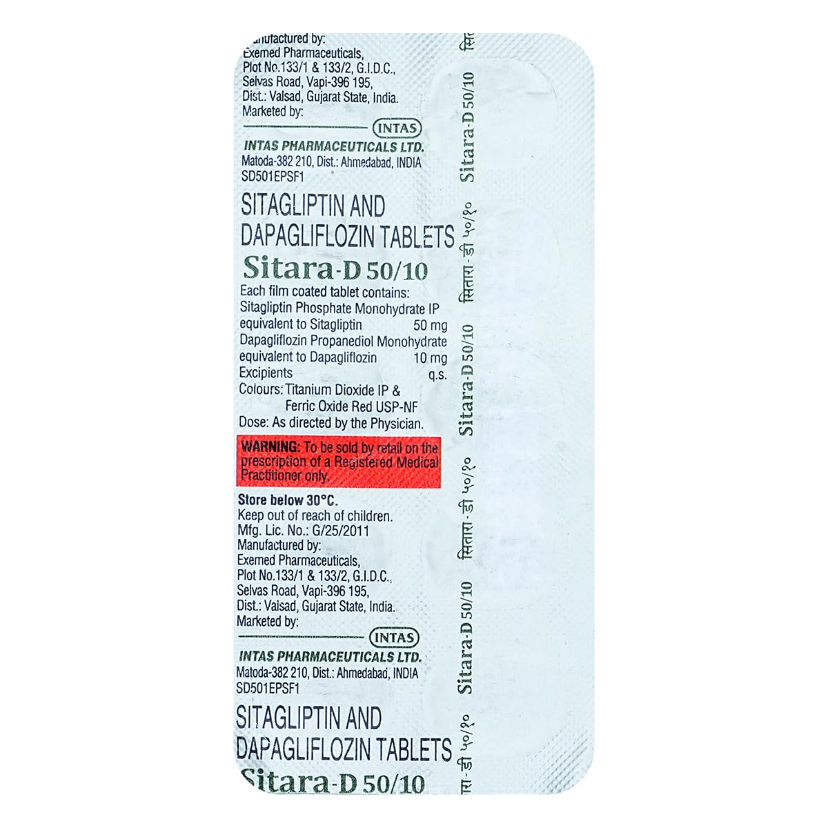 Sitara-D 10mg/50mg Tablet