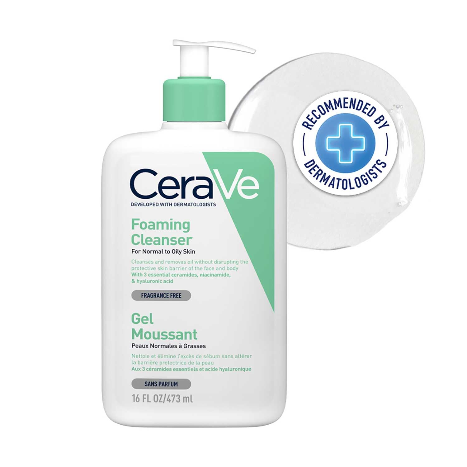 CeraVe Foaming Cleanser for Normal & Oily Skin 473ml