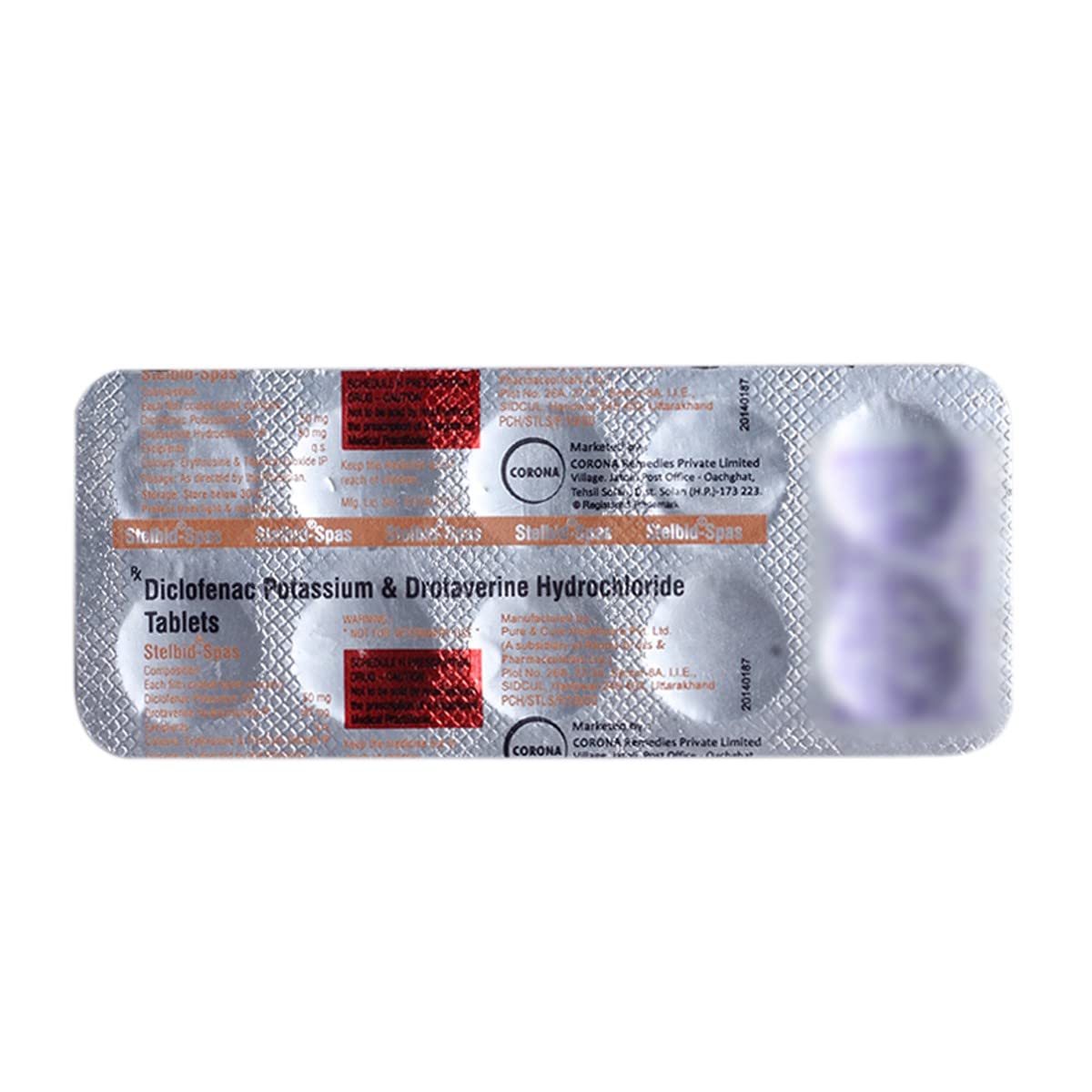 Stelbid Spas 80mg/50mg Tablet