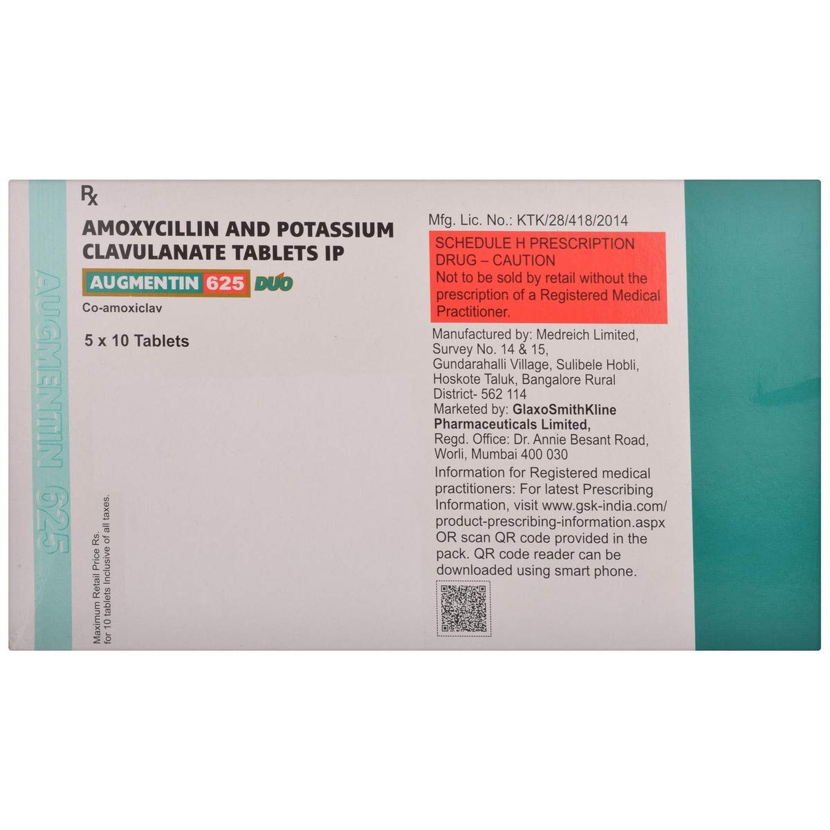 Augmentin 625 Duo Tablet