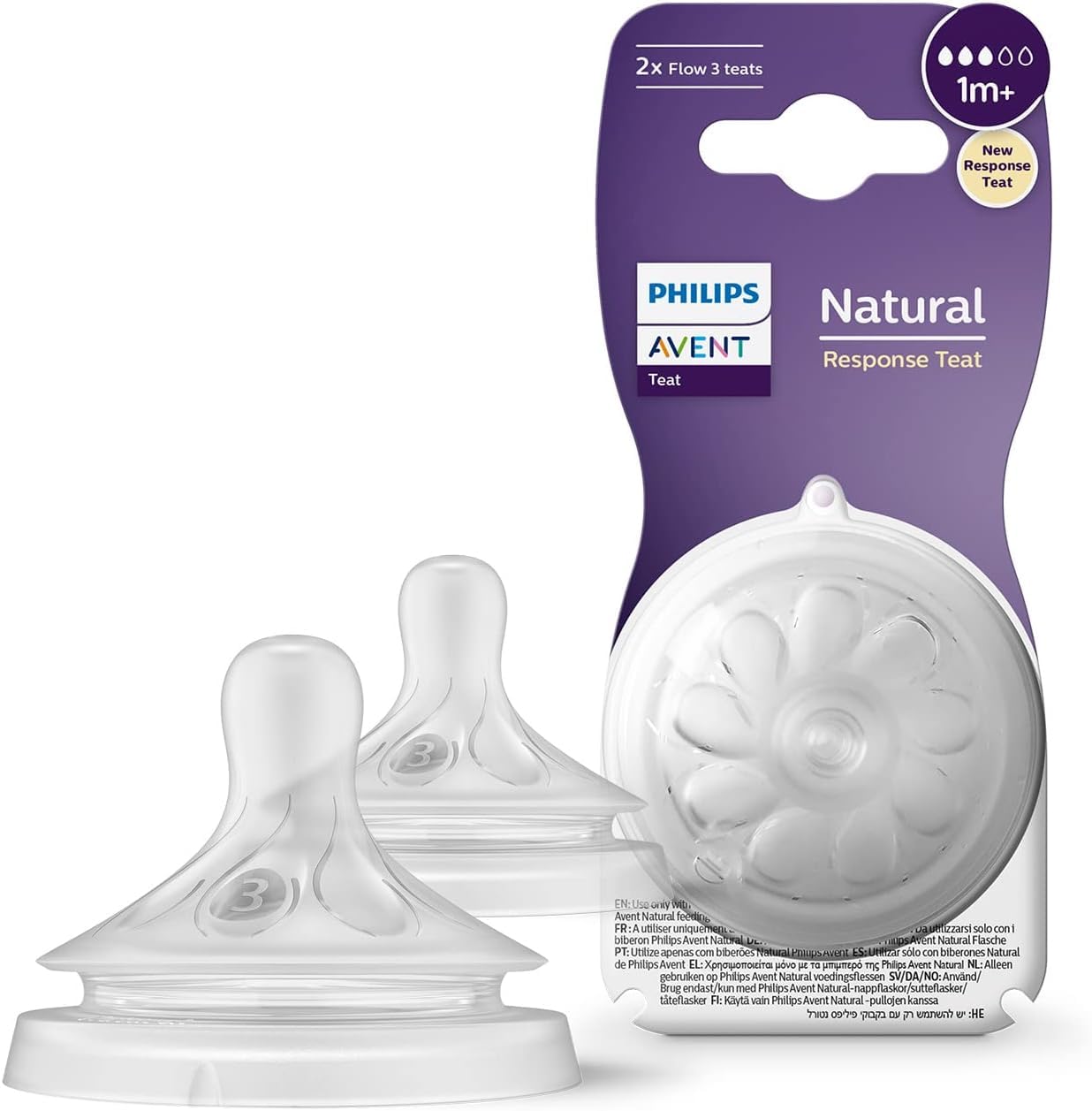 Philips Avent Natural Teat 1 Hole for Newborn