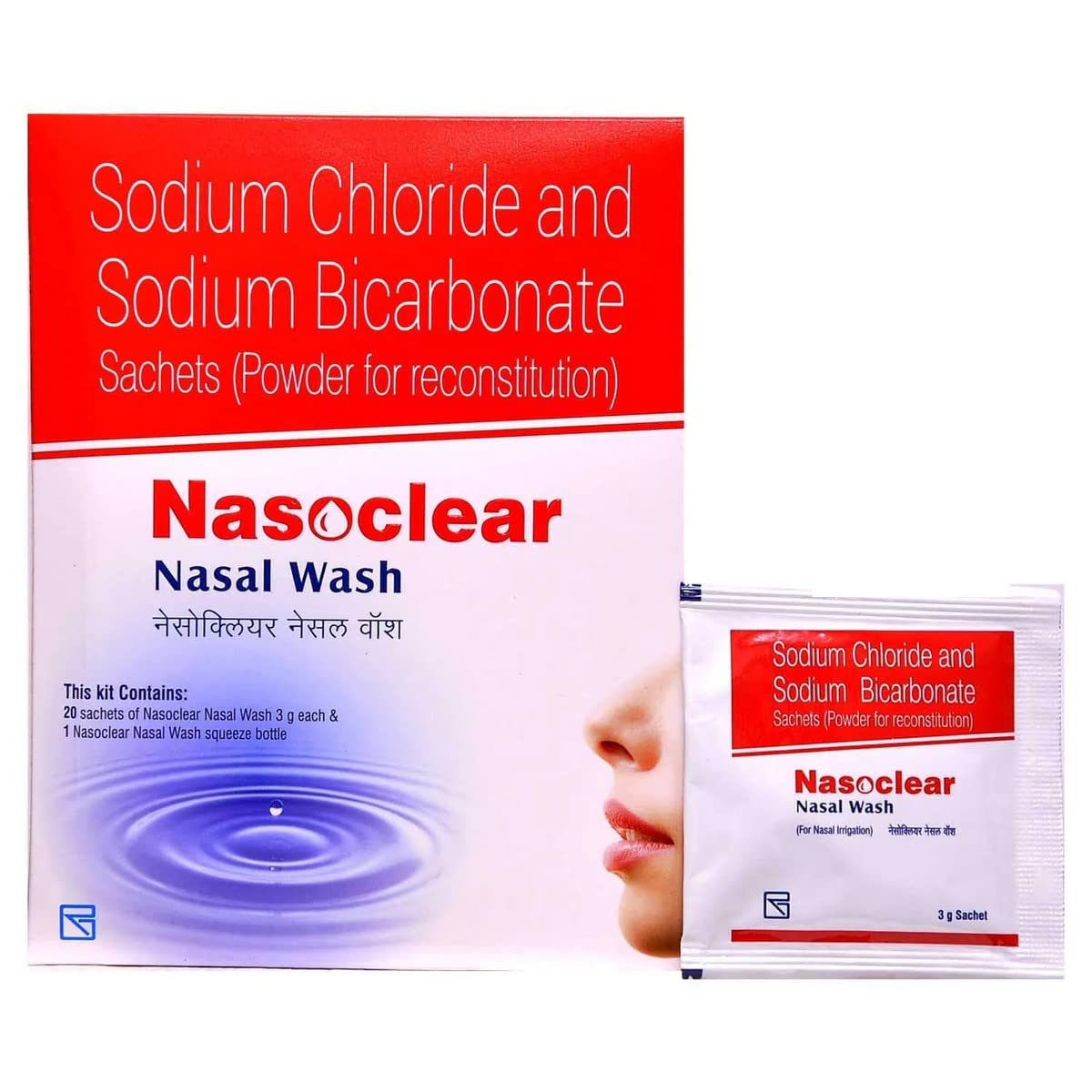 Nasoclear Nasal Wash Sachet for Nasal Irrigation (5gm Each) Refill Pack