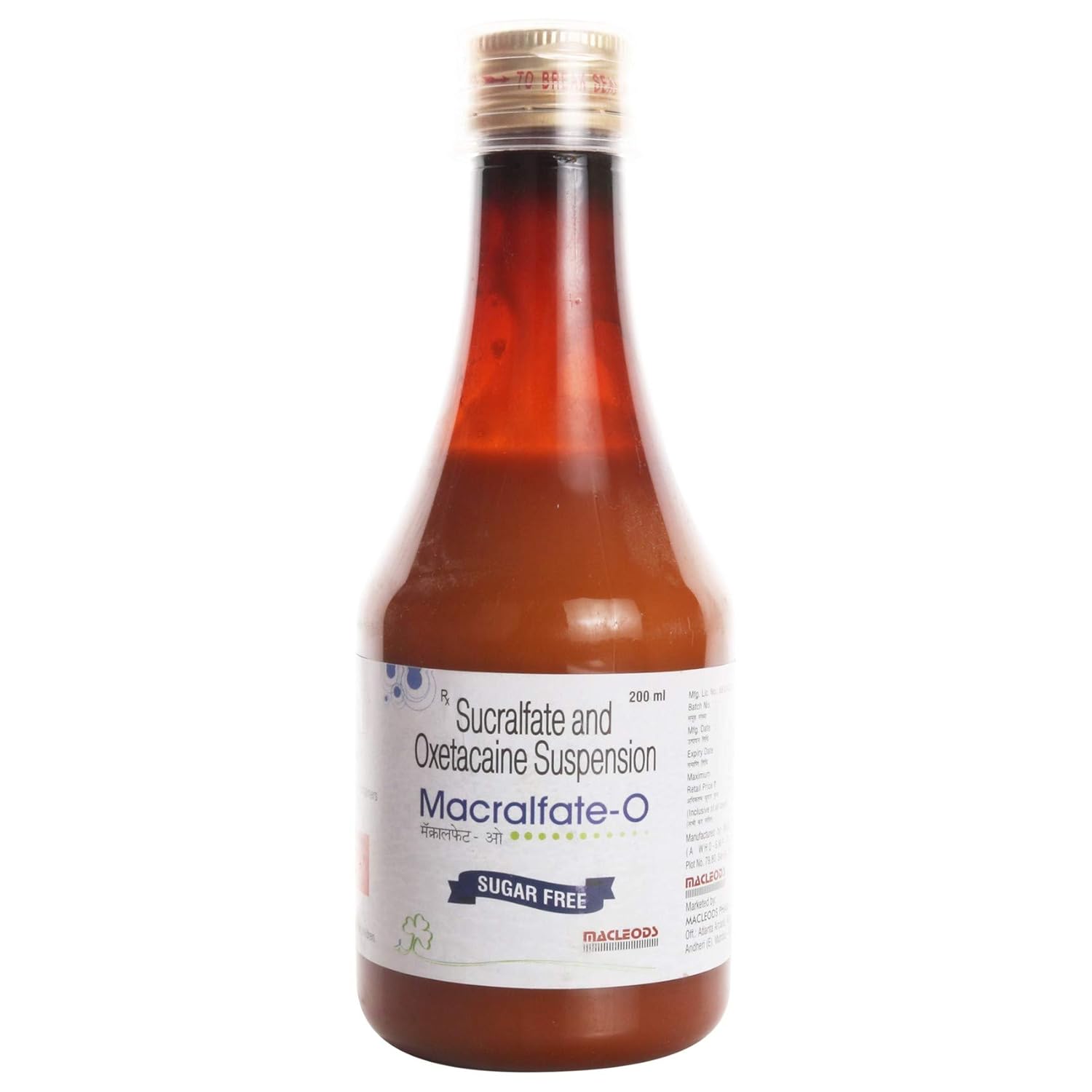 Macralfate-O Suspension Sugar Free 200ml