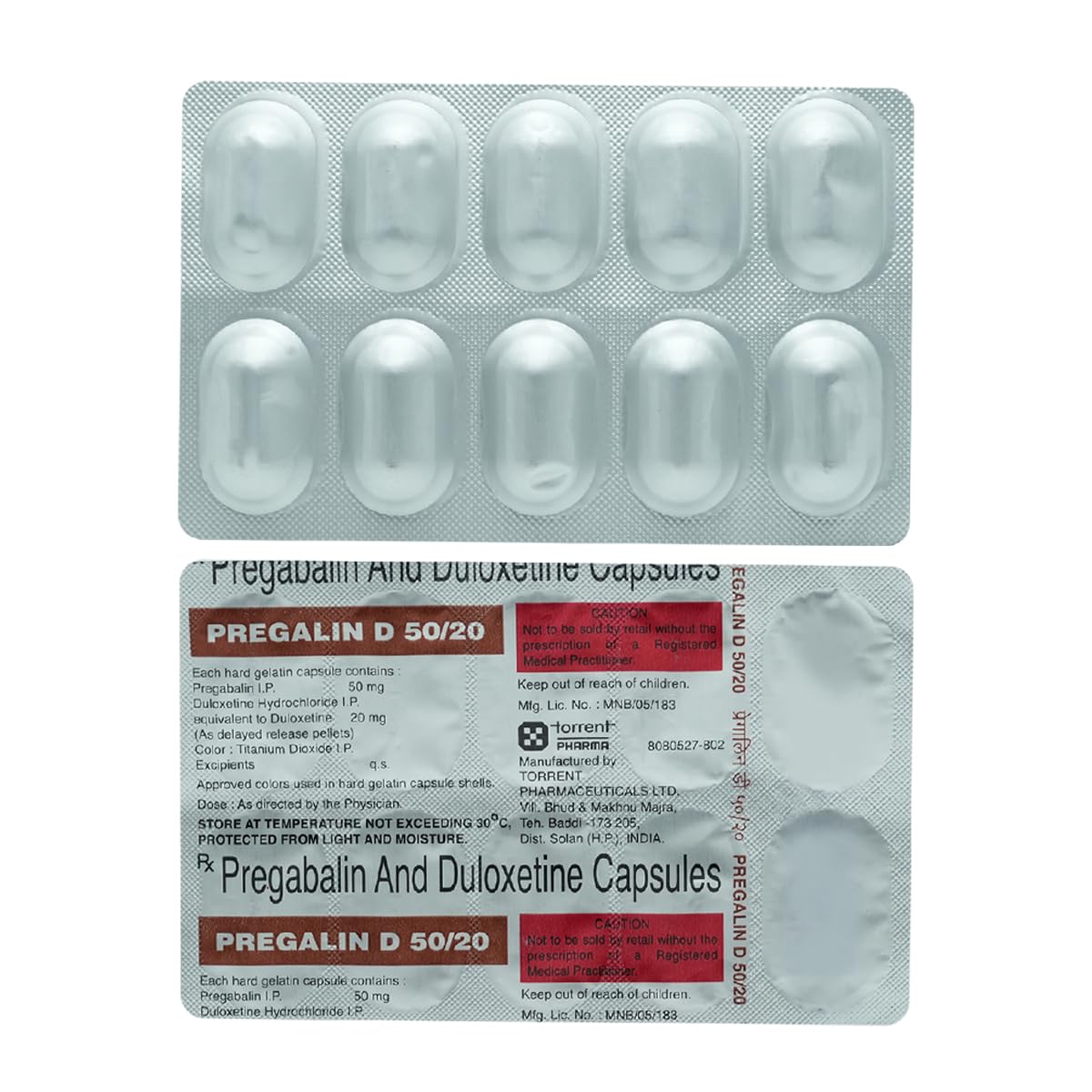 Pregalin D 50mg/20mg Capsule