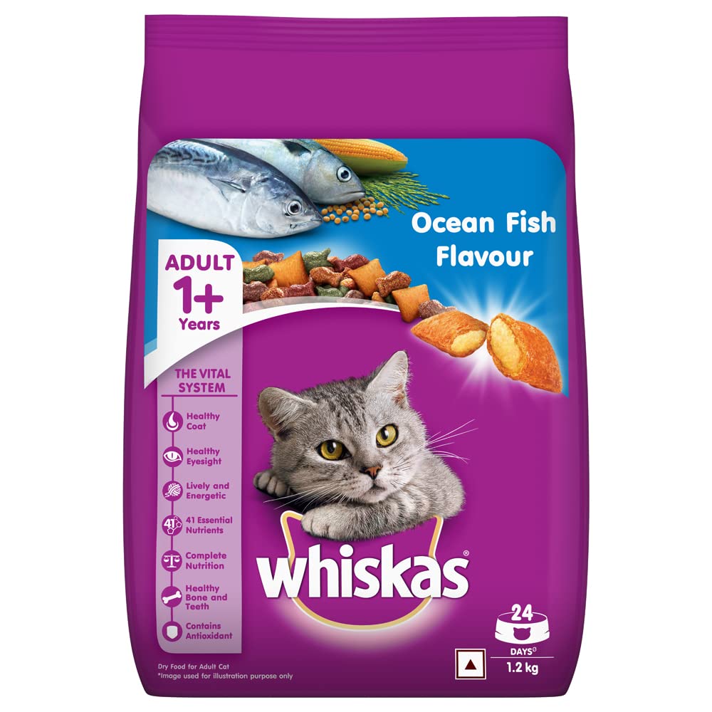 Whiskas Adult 1+ Year Dry Cat Food Ocean Fish Flavour