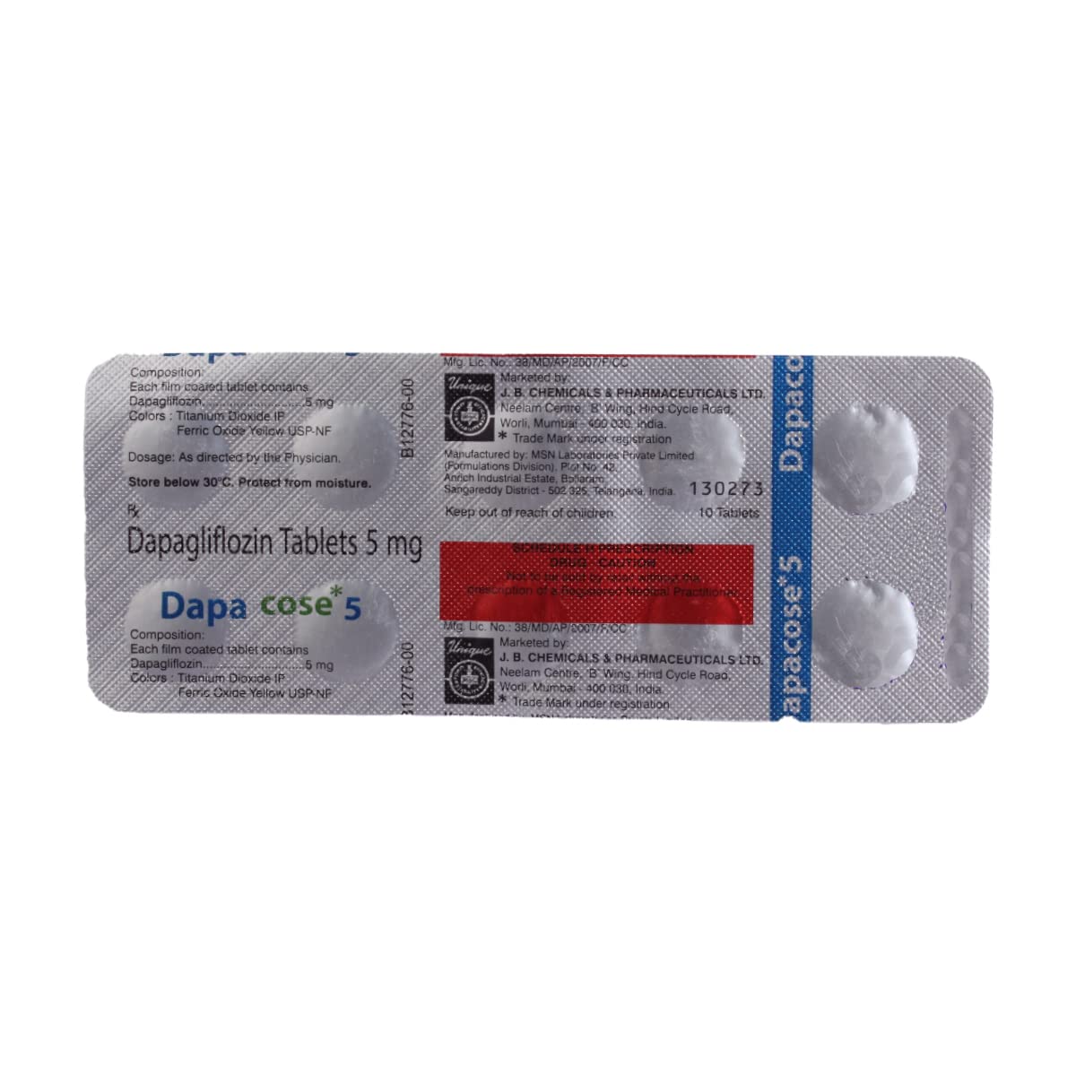 Dapacose 5mg Tablet