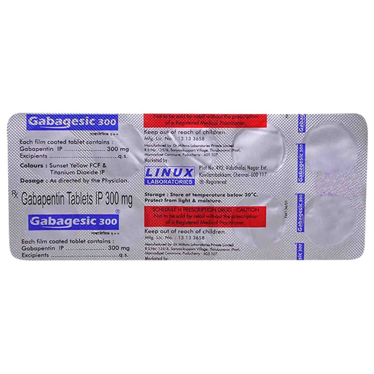 Gabagesic 300mg Tablet
