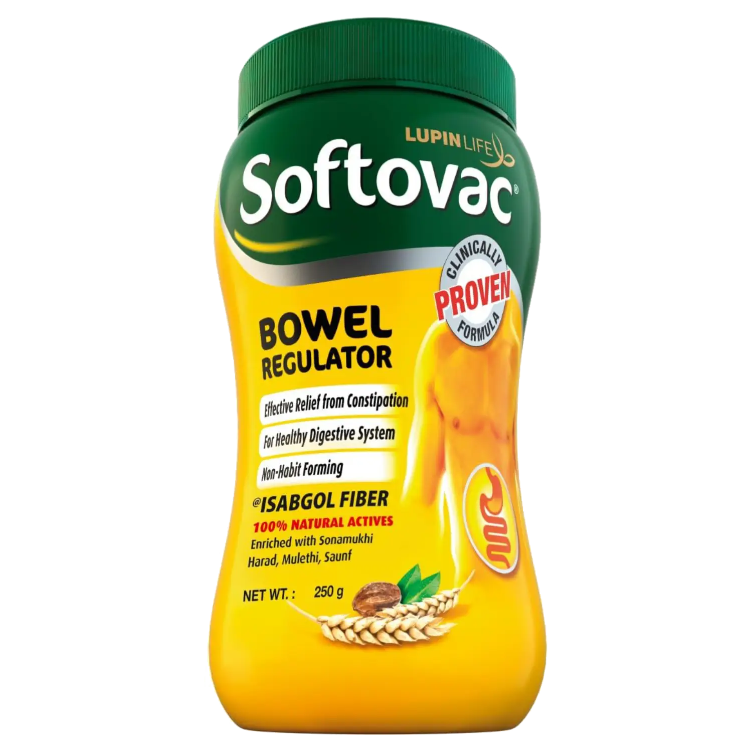 Softovac Bowel Regulator for Effective Relief from Constipation 250gm