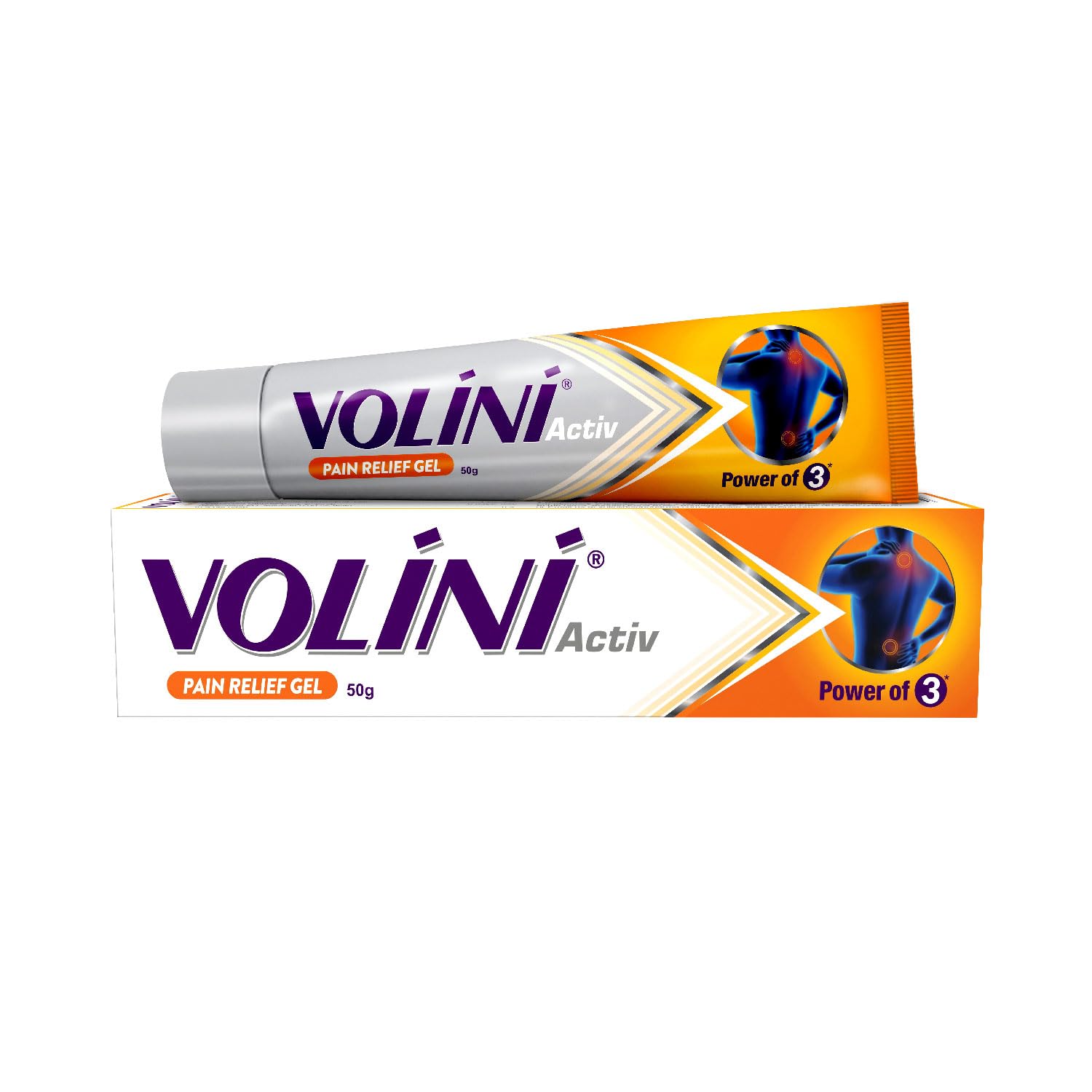 Volini Pain Relief Gel for Sprain, Muscle, Joint, Neck & Low Back Pain | Bone, Joint & Muscle Care 50gm