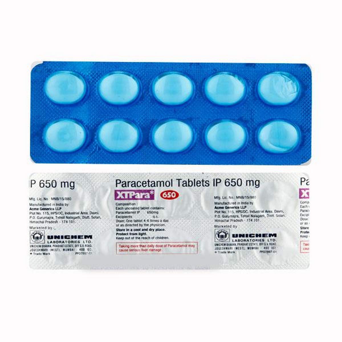 XTPara 650mg Tablet