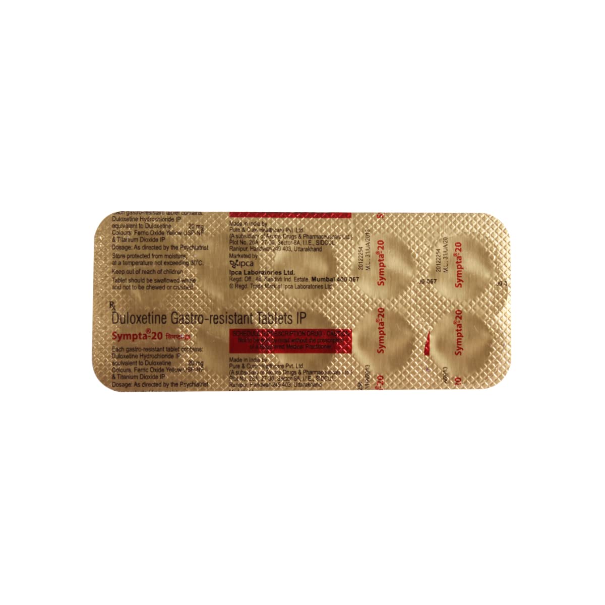 Sympta 20 Tablet