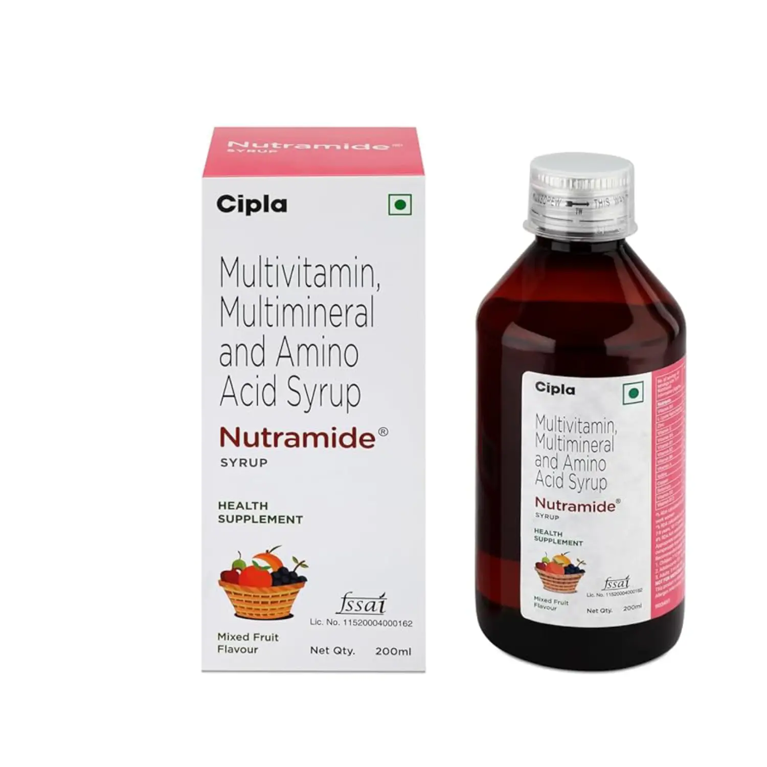 Cipla Kids Nutramide Syrup Mixed Fruit