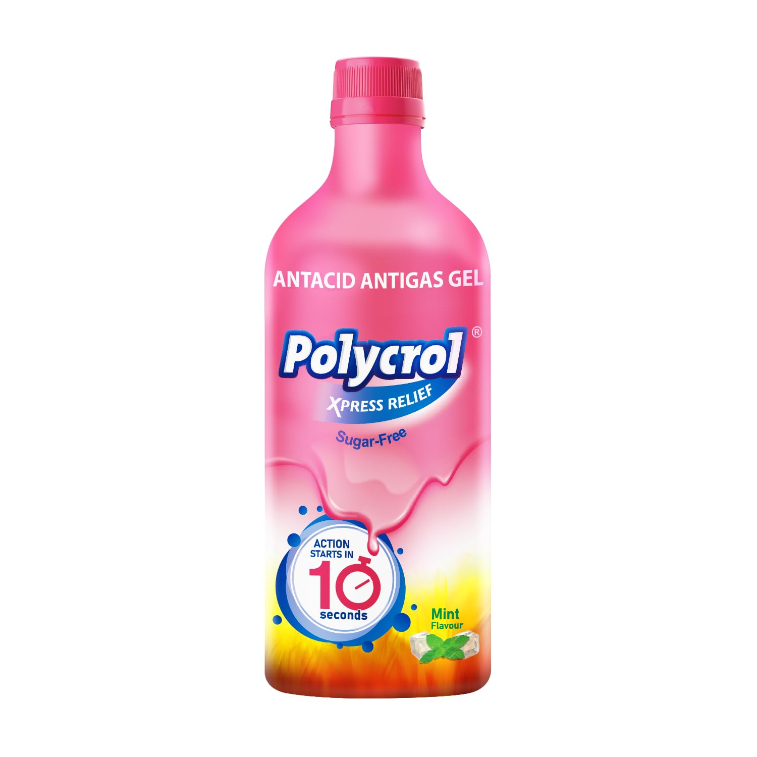 Polycrol Antacid Gel Mint Xpress Relief